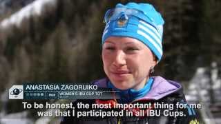 preview picture of video 'IBU Cup 8: Anastasia Zagoruiko and Alexy Slepov'