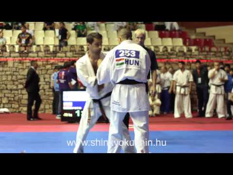 Krisztián Pető vs Khachapuridze Lasha - EUROPEAN SHINKYOKUSHIN KARATE CHAMPIONSHIP 2014 BAKU