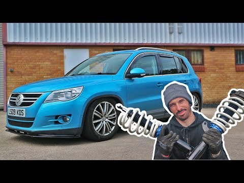 FITTING RACELAND COILOVERS TO A VW TIGUAN * SLAMMED ! ***