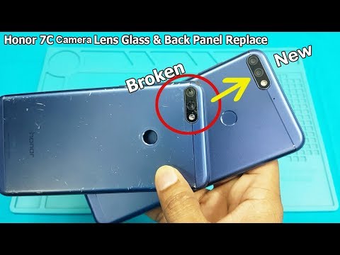 Honor 7C / Honor 7x Broken Camera Lens Glass and Back Panel Replacement || How to Open Honor