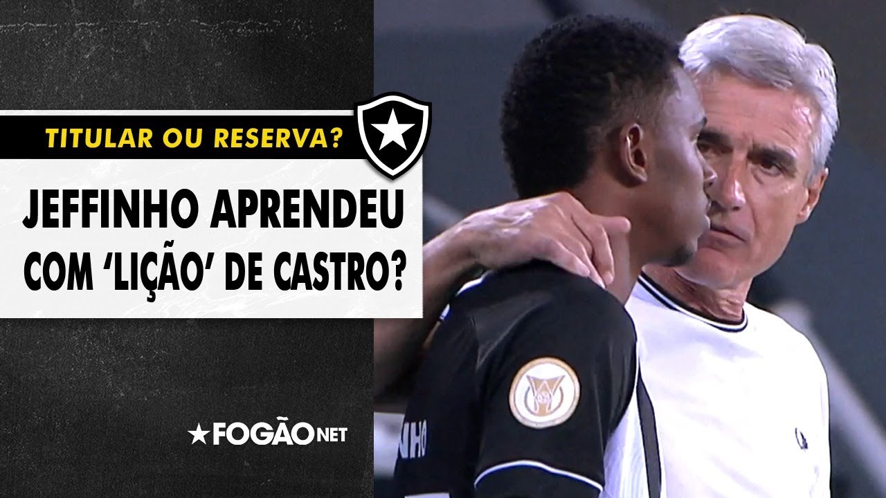 VÍDEO | Titular ou reserva do Botafogo? Jeffinho aprendeu com o ‘puxão de orelha’ de Luís Castro?