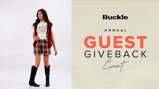  Shop Buckle's Guest Giveback Event: Women's, Men's 