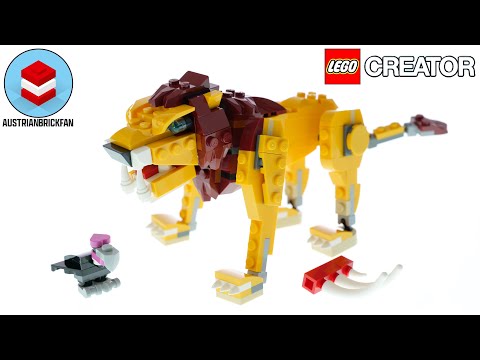 Vidéo LEGO Creator 31112 : Le lion sauvage