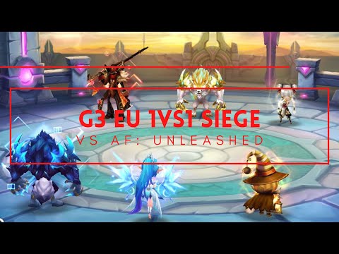 G3 1vs1 EU Belagerungskampf / Siege // GAMECHANGER vs Af: Unleashed