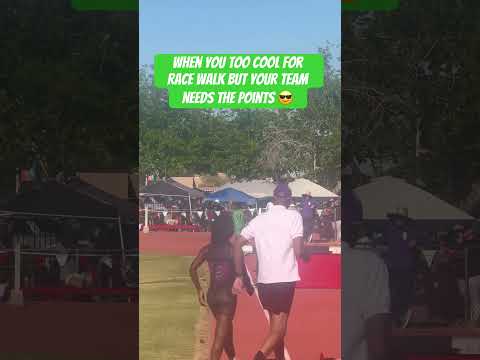 When you too cool for race walk but your team needs the points 😎 @usatf #trackandfield #racewalk