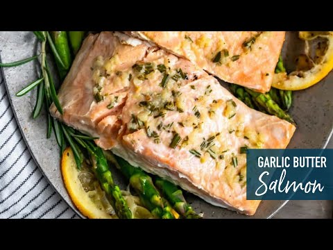 Grilled Garlic Butter Salmon!