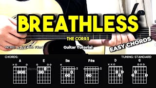 Breathless - The Corrs | Easy Guitar Tutorial For Beginners (CHORDS & LYRICS) #guitarlesson
