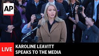 LIVE: White House Press Secretary Karoline Leavitt speaks to the media