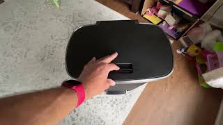 Plastic Locking Lid Step Trash Can Black，Commercial Kitchen Step Trash Can Review