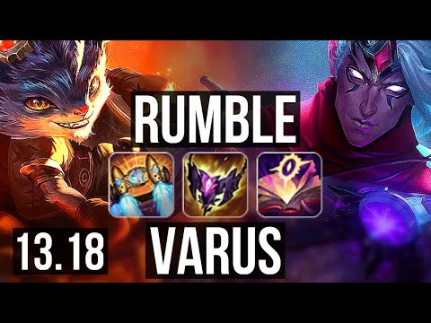 RUMBLE vs VARUS (TOP) | 6/1/10, Rank 6 Rumble | KR Challenger | 13.18