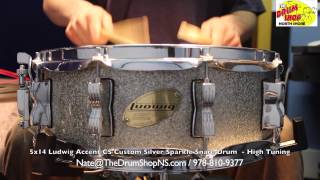 Video thumbnail for Ludwig Accent CS Custom Silver Sparkle 5x14 - The Drum Shop North Shore by Nate Morrison Drums