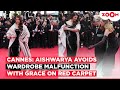 Cannes 2025 Aishwarya Rai AVOIDS Wardrobe Mishap At Red Carpet After Helen Mirren Tugs Her Cape