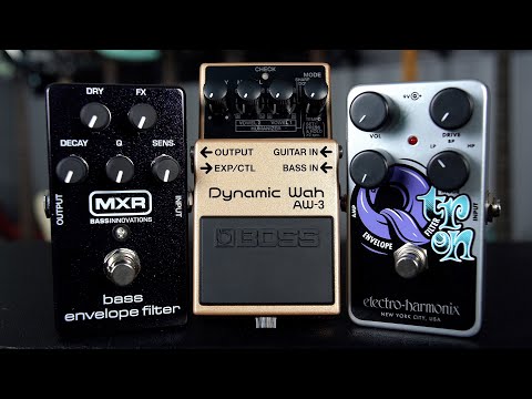 BASS FILTER SHOOTOUT // Boss AW-3 vs. MXR Bass Envelope Filter vs. EHX Q-Tron