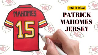 How To Draw Patrick Mahomes Jersey | Step-by-Step Drawing Tutorial
