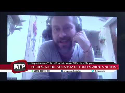 Nicolás Alfieri - vocalista de Todo aparenta normal - ATP 29 06 23