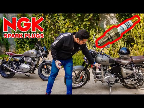 NGK Iridium Spark Plugs for Royal Enfield motorcycles - King Indian