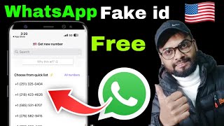 WhatsApp fake account || How to create WhatsApp fake id with fake numbers 2025 Hindi, Urdu 🔥