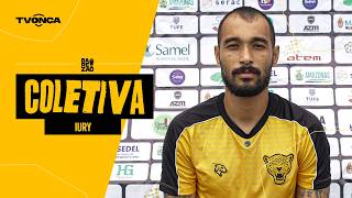 Entrevista lateral-direito Iury (pré-jogo Amazona x Figueirense-SC)