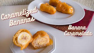 Caramelized Deep Fried Bananas Easy Step by Step |Receita de Banana Caramelada de Restaurante Chinês