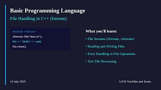 Week 14 - C++ File Handling