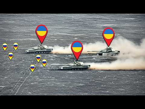 Close-up Tank Duel: Abrams and Leopard vs Russian T-90 and T-80BV! GoPro Battle Footage