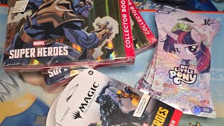 Friday night magic the gathering, my little pony and pokemon openings