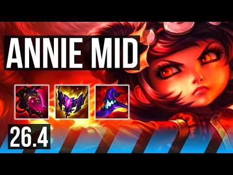 ANNIE vs KLED (MID) | 64K damage, 6k gold comeback | EUW Challenger | 26.4