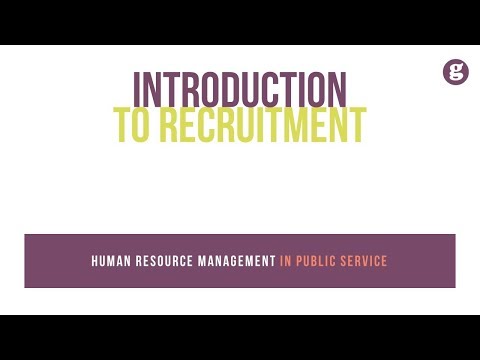 Introduction to Recruitment