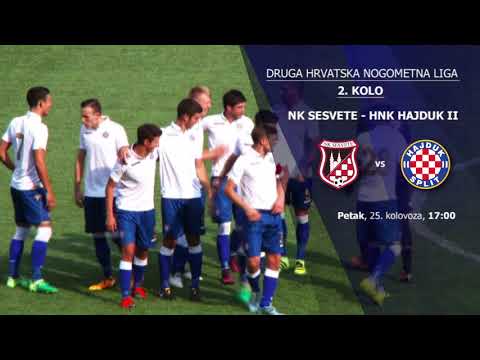 HNTV najava: NK SESVETE vs HNK HAJDUK II (2. kolo Druge HNL, sezona 2017./2018.)