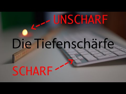 Die Tiefenschärfe einstellen mit der Blende!