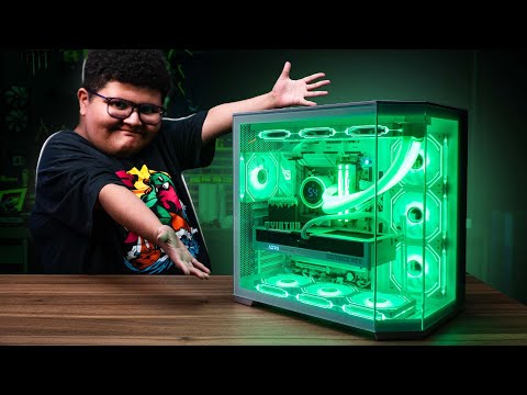 We made @ovirtuu's dream come true 🤩 We built an insane GAMING PC for him!