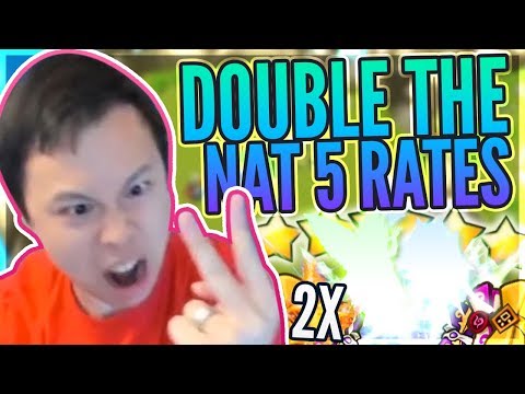 DOUBLE The NAT 5 Lightning Rates?! - *FIRE* Summon Session! - Summoners War