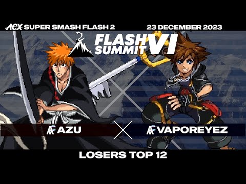 Azu (Ichigo) vs VaporeyeZ (Sora) - Losers Top 12 - Flash Summit VI