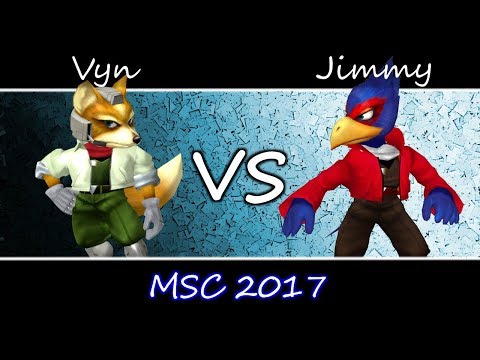 MSC 2017 SSBM -  Jimmy (Falco, Marth) vs Vyn (Fox) - Smash Melee Pools