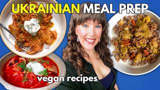 Ukrainian Vegan Meal Prep! 3 Healthy & Delicious Vegan Recipes