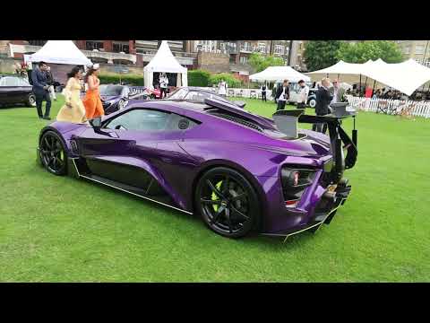 Zenvo TSR-R purtple carbon hypercar owned by Shmee150 Tim Burton walkaround [London Concours 2024]