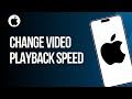 How To Change Video Playback Speed In Photos App In IOS 18 On IPhone IPad