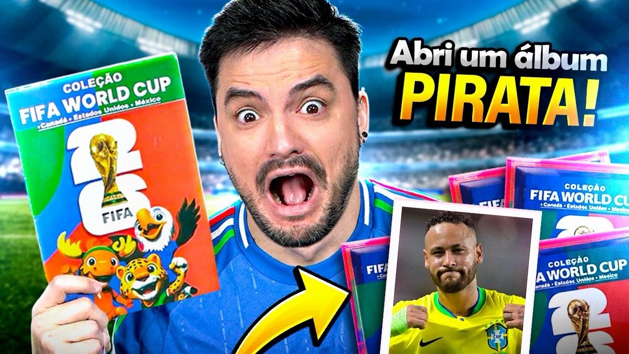 SIM, COMPLETEI UM ÁLBUM PIRATA DA COPA DO MUNDO!