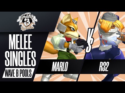 Marlo (Fox) vs R23 (Sheik) - Melee Singles Wave B Pools - Fête 3: By the Sea
