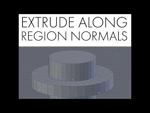 Daily Blender Tip 81 - Extrude Faces Along Normals