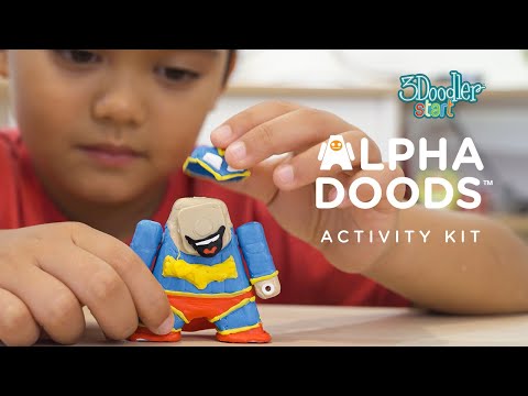 3D rašiklis 3Doodler Start+ su užpildų rinkiniu video