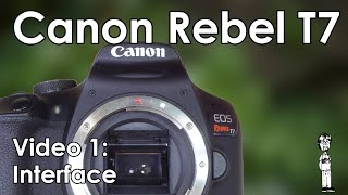 Canon EOS Rebel T7 (1500D, 2000D, Kiss X90) Manual 1: Camera Interface