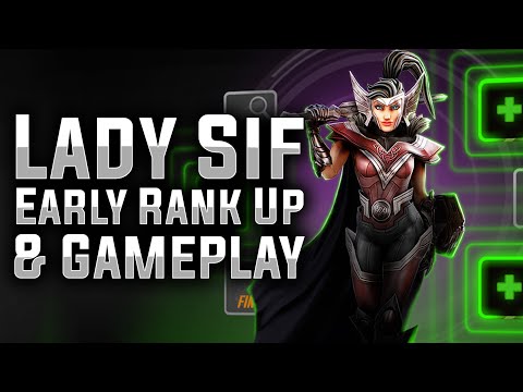 Lady Sif: Early Rank Up & Gameplay! - MARVEL Strike Force - MSF