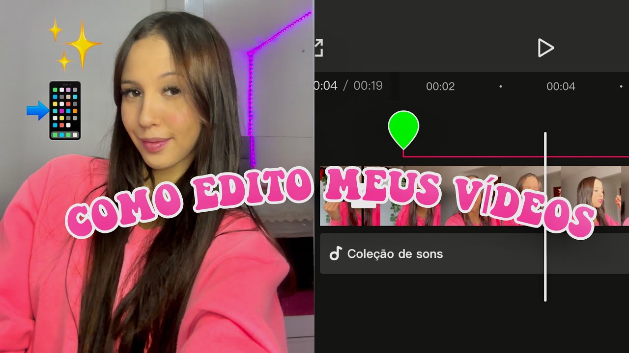 COMO EU EDITO MEUS VÍDEOS PELO CELULAR📲🩷✨