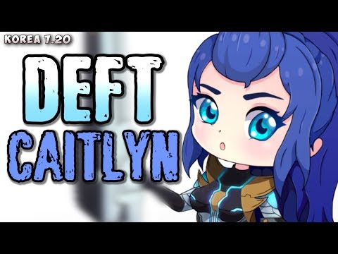 KT Deft (963 LP) plays Caitlyn (w Janna) v Kog'Maw/Lulu matchup - Korea 7.20