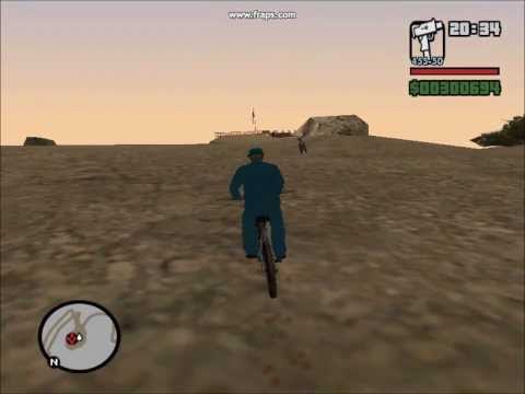 Gta San Andreas / Skok z mount chiliad !!! / HundasCZ