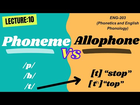 Phoneme vs. Allophone | Phonetics and English Phonology