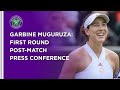 Garbiñe Muguruza First Round Press Conference | Wimbledon 2021