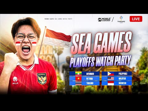 INDONESIA VS MYANMAR! BRONZE MATCH! SEA GAMES MLBB PLAYOFFS DAY 1 WATCH PARTYY!!!