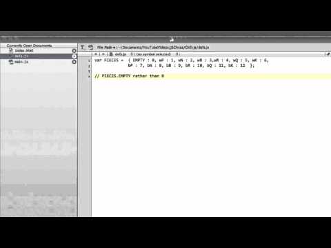 Programming A Chess Engine In Pure Javascript Part 3 - JQuery & First Definitions